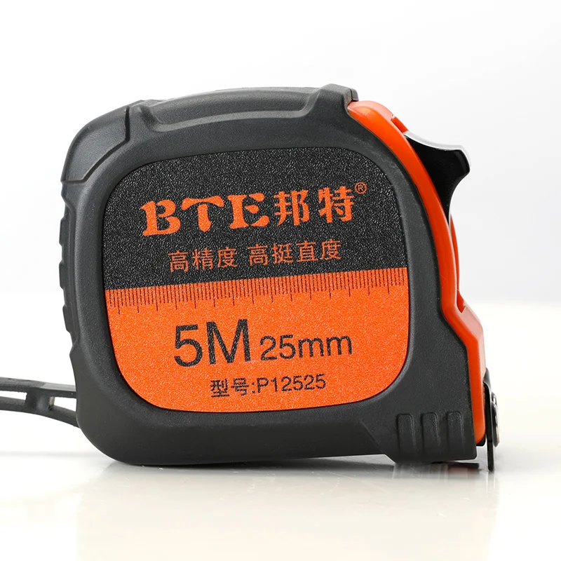 BTE профессиональная оптовая продажа на заказ стальная рулетка из нержавеющей стали 3/5/7.5/8/10 м Высококачественная измерительная лента