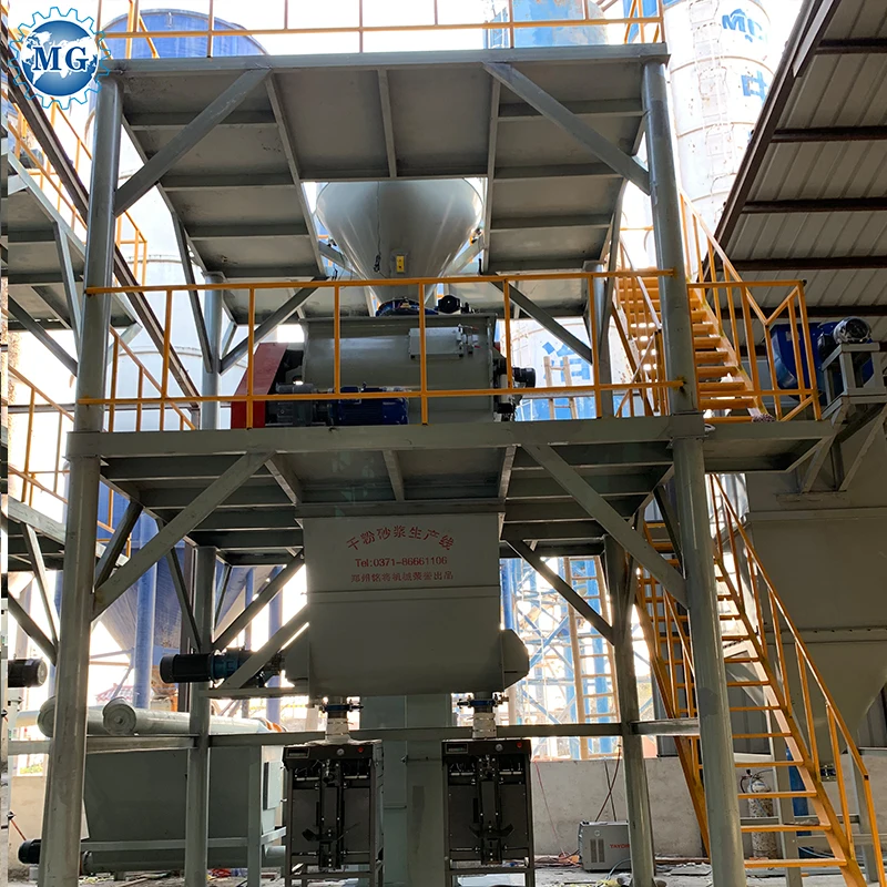 Automatic Feeding 30T/H Dry Mortar Production Line Wall Putty Making Machine