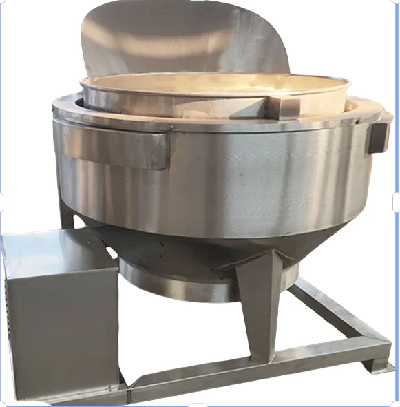 Automatic turnover basket discharge sandwich pot stainless steel large fully automatic braising pot