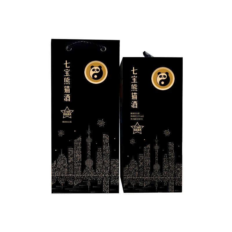 Exquisite Gift Box 500ml Shanghai Qibao Panda Local Brand Chinese Traditional Baijiu Liquor