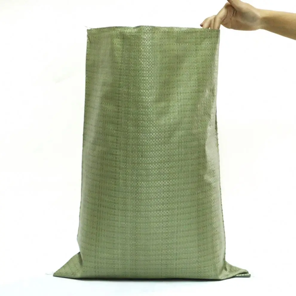 Polypropylene Packaging 25kg 50kg 100kg Plain Sack PP Woven Fabric Grain Maize Soybean Peanut Salt