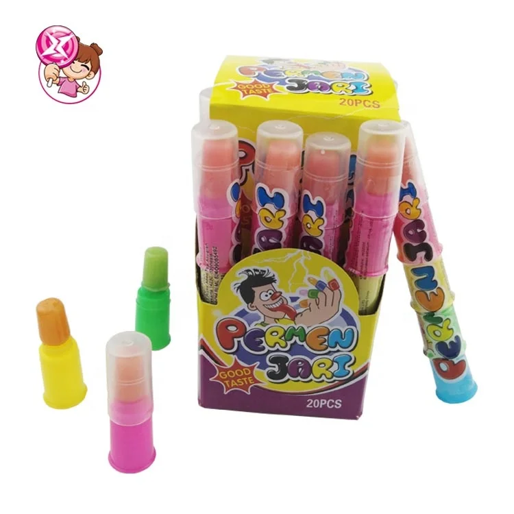 New Type Mix Color Fruit Finger Candy Sweet Hard Candy Mix Fruit Lollipop Toy Candy For Middle East Market