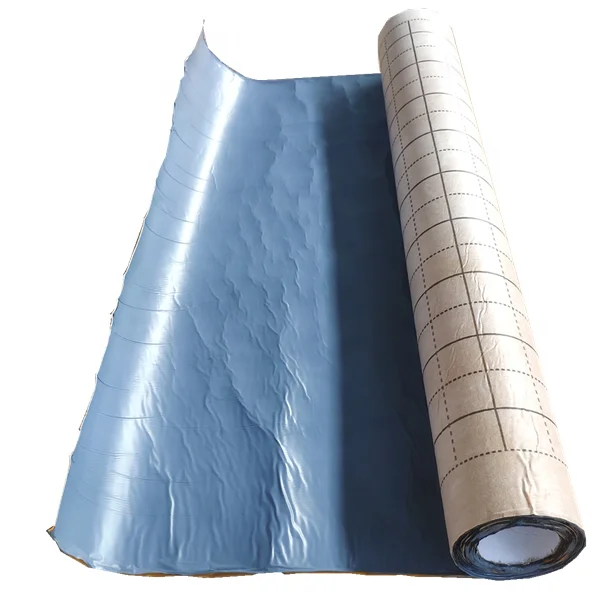 high weather resistance 1.2mm hot melt self adhesive waterproof membrane for swimming pool,tunnel, roofing