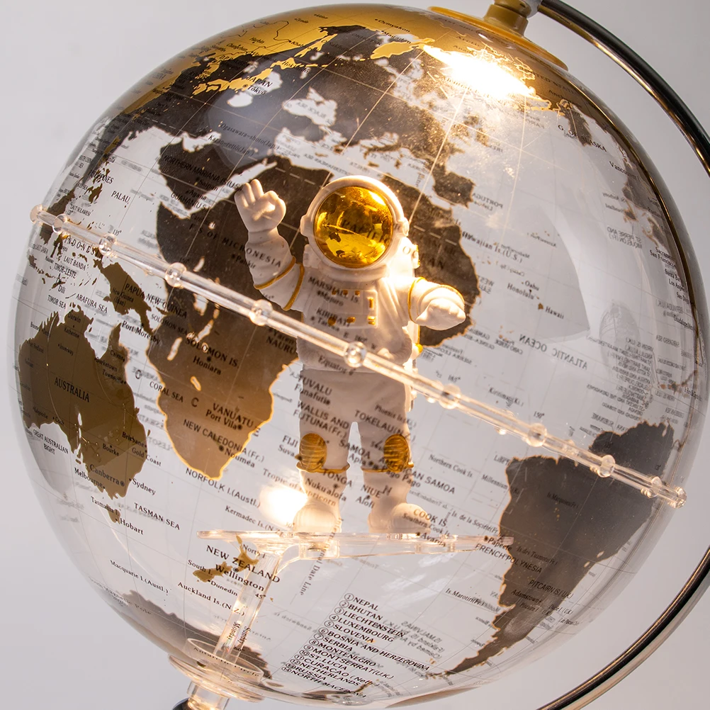 LED World Map Rotating Globe Night Lamp Novelty Light For Home Decoration Earth Globes