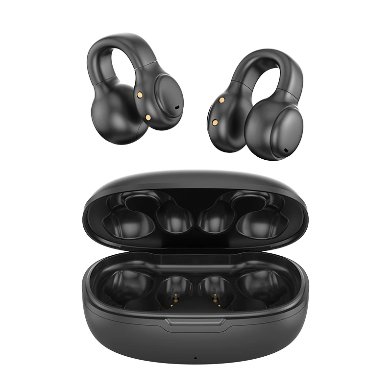 trending products 2023 headphones wireless bluetooth Clip on Earphone Sport Ear Hook Headset over-ear headphones