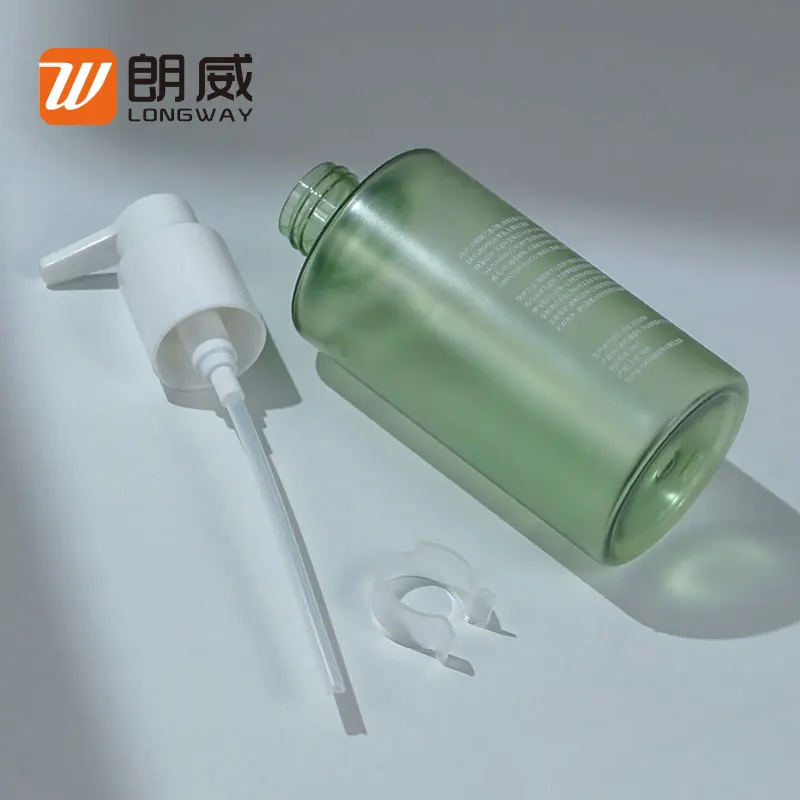200ml PET thick wall dispenser pump matte bottle for facial cleansing