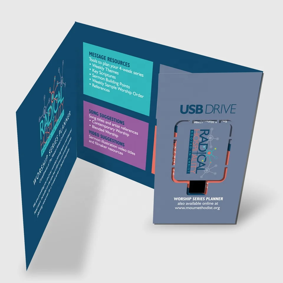 Trifold Brochure USB paper usb memory paper usb flash drive