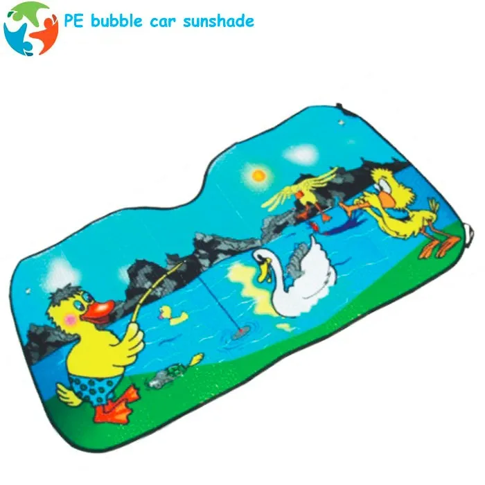 Outdoor folding PE bubble  printed car front windshield sunshades