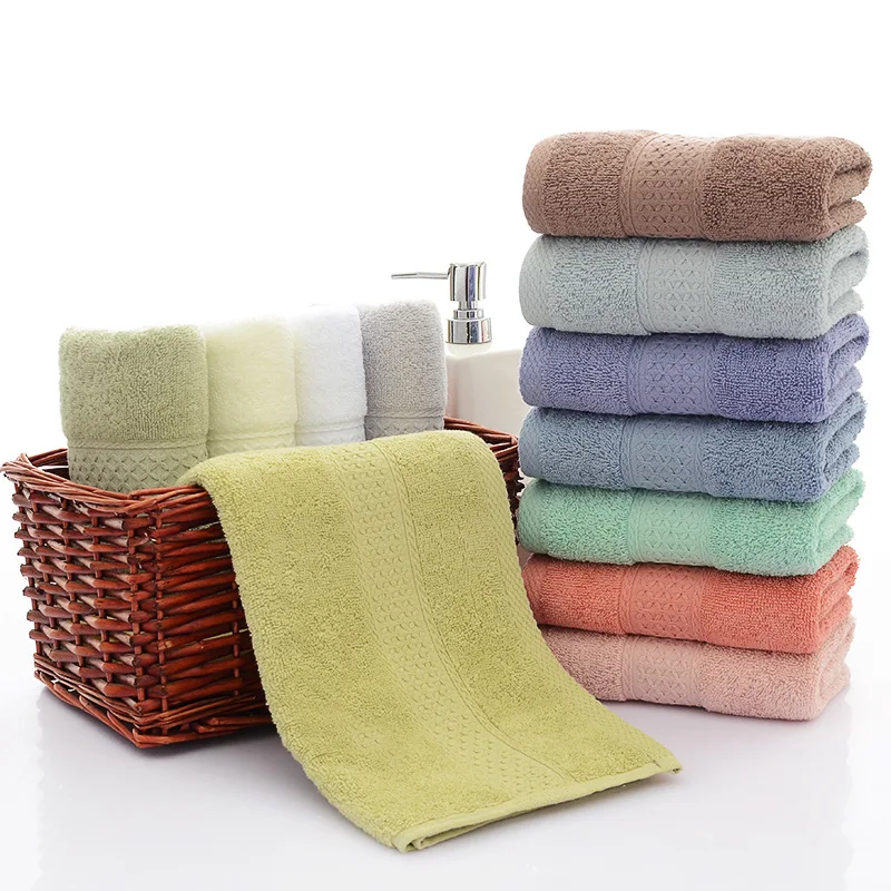 100% Cotton High Quality Face Hand Bath Towel Wash Clothes Pure Cotton Grey 33*74cm Beach Toalla For Home Bathroom Towel