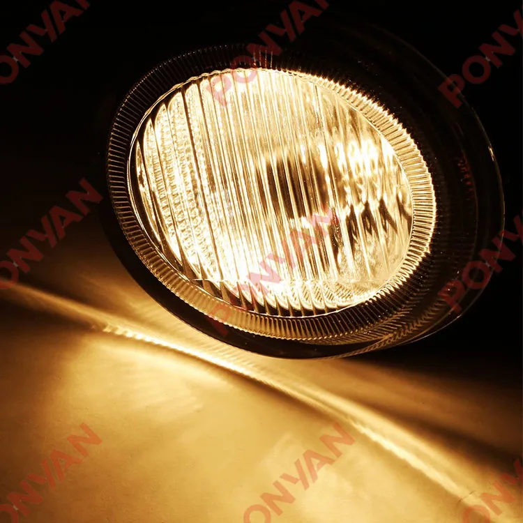 Fog Lights Driving Lamps+Switch+Wiring clear lens,ponyan fog light expert Fit For  02-03 Nissan Maxima Yellow Bumper