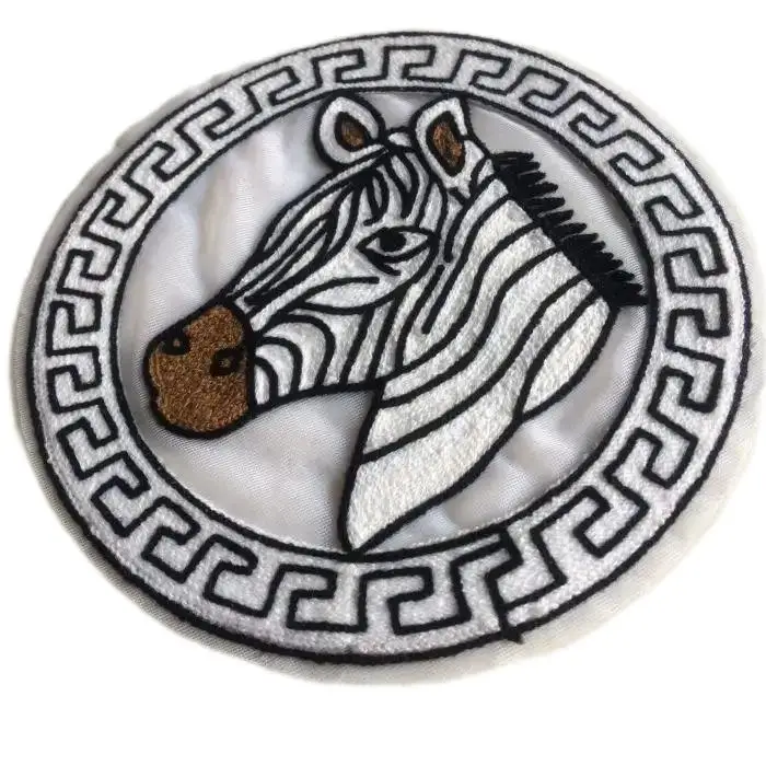 New Design Mixed Color Toothbrush Sew On Embroidery Patch Towel Chenille Patches For Clothing