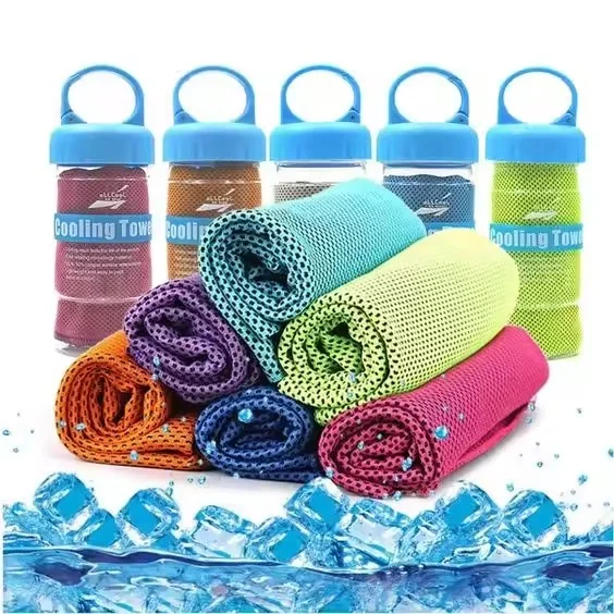 SEQ Multipurpose Soft Breathable Yoga sports running fitness microfiber cooling towel for neck and wrist