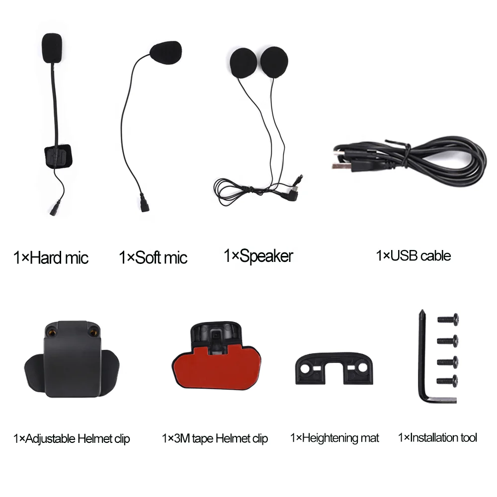 Toucare 2022 32 riders mesh intercom 1200m motorcycles helmet intercom bluetooth motorcycle headset, music share