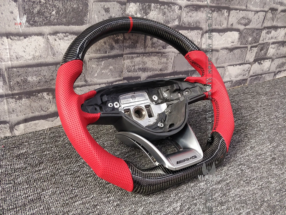 car carbon fiber steering wheel for  Mercedes-Benz w205 W213 CLA GLA A45 amg/Available for all car models