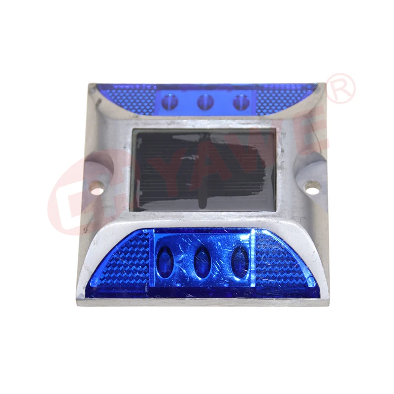 Led Solar Road Stud Aluminium Solar Reflector Road Stud Lights DD01 Strobe Warning Light