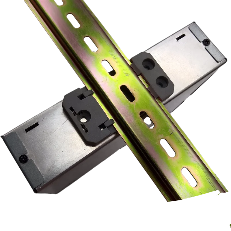 black plastic A- 35-1 rail buckle 35mm DIN rail mounting bracket has strong bearing capacity