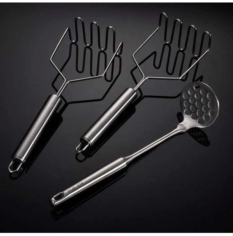 Bean Avocado  Egg Mini Mashed Banana  Metal Wire Utensil Hand Tool  Stainless Steel  Kitchen Potato Masher
