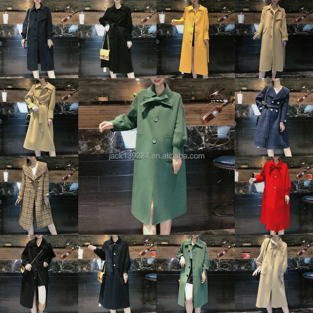 2022 High quality Wool Coat China Manufacturer classic hand made wool coat fabric winter long wool coat women