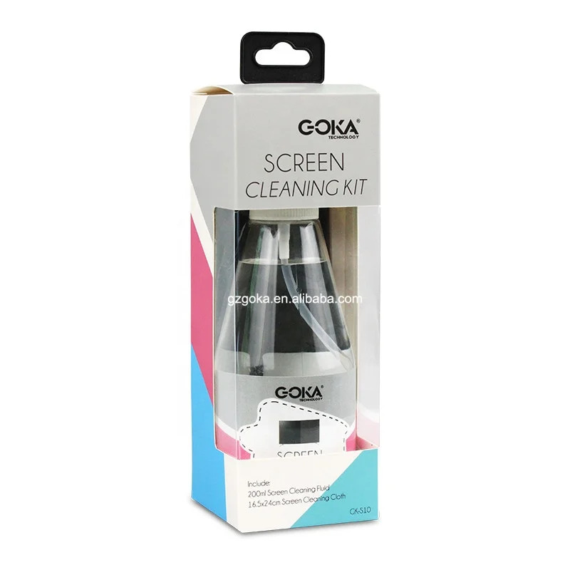 Брендовый настраиваемый нетоксичный очиститель ЖК-экрана ноутбука с салфеткой для чистки из микрофибры