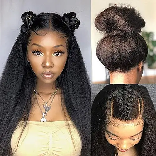 Wholesale Vendor 100% Brazilian Virgin Hair Pre Plucked 20Inch Transparent Lace Human Hair Wigs With Baby Hair For Black Women