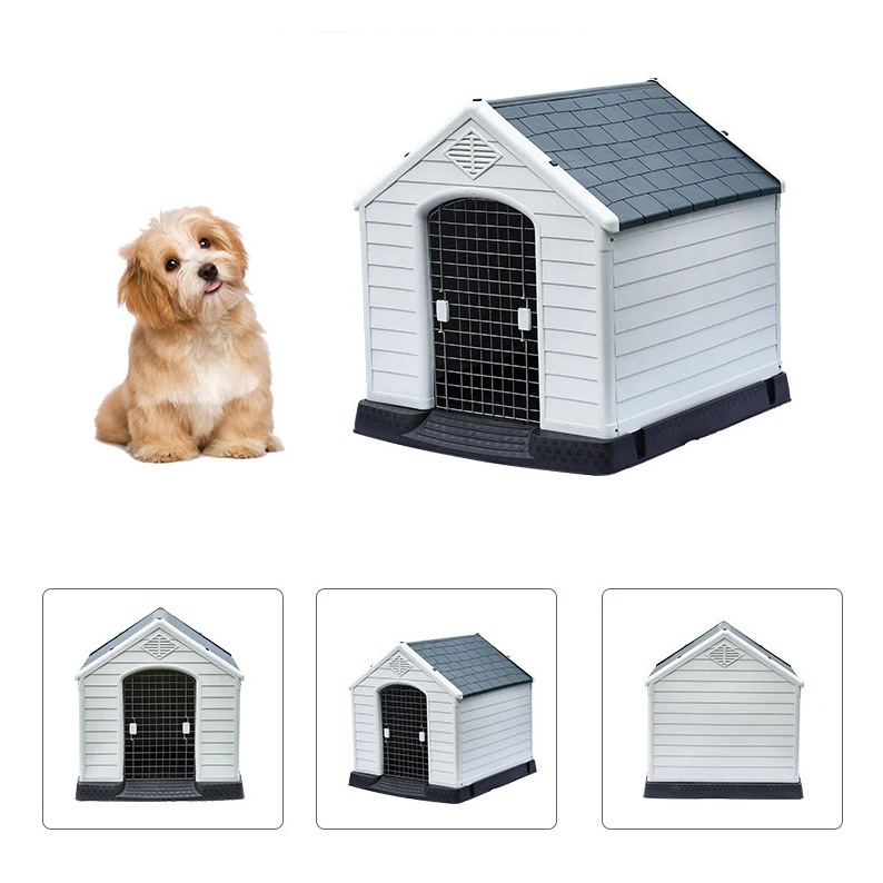 Pet dog house removable pet villa plastic dog cage dog house outdoor