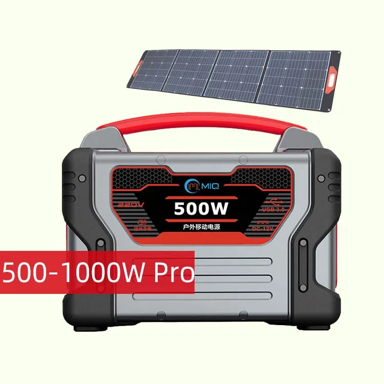 Hot Sale portable outdoor solar energy system power station camping with solar panels