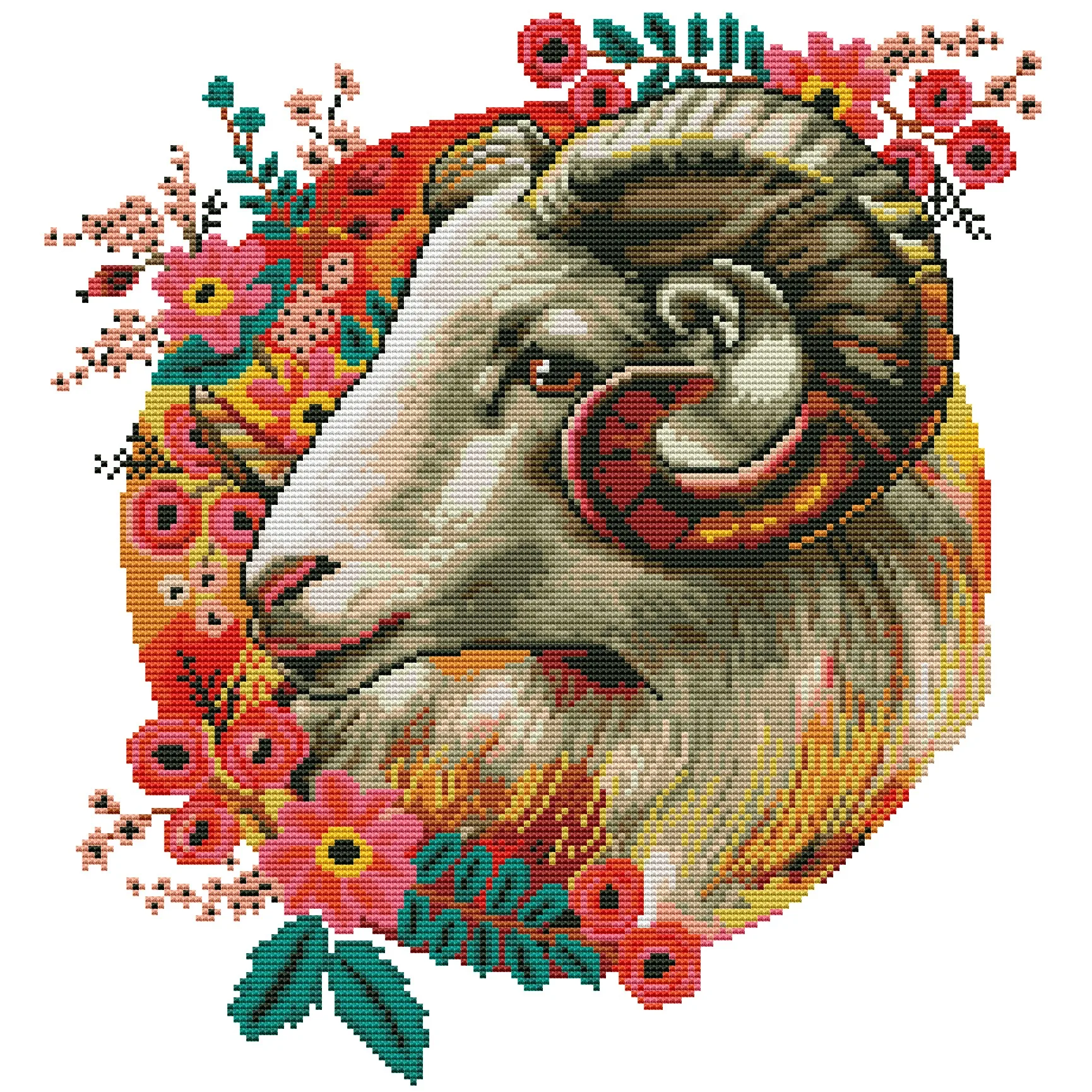 Valliage pattern diy needlepoint  hand embroidery cross stitch kits