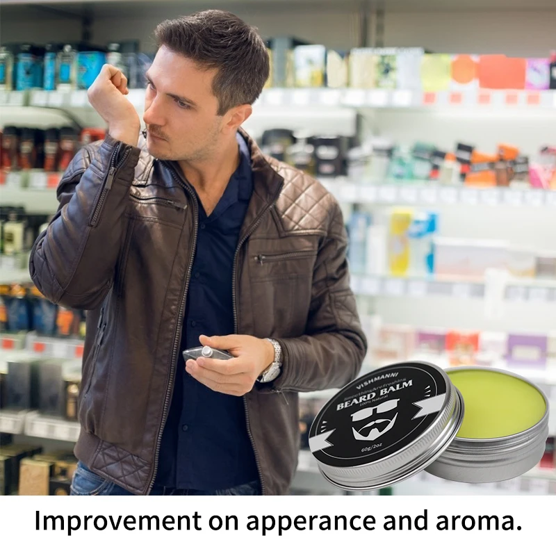  China Manufacturer Supply Unscented&Scented Beard Balm For Men Barber