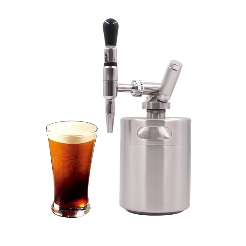 
factory directly no electric hot sale popular new 8g unthread 2l 64oz stainless steel nitro cold brew coffee maker 