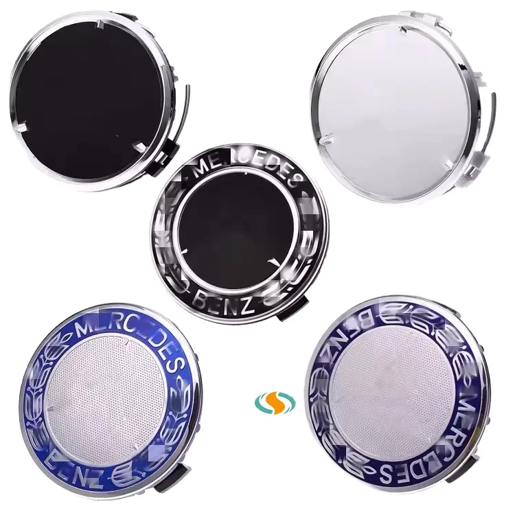 4 PCS 75MM WHEEL CENTER HUB CAPS COVER LOGO BADGE EMBLEM FOR MERCEDES-BENZ  EQA
