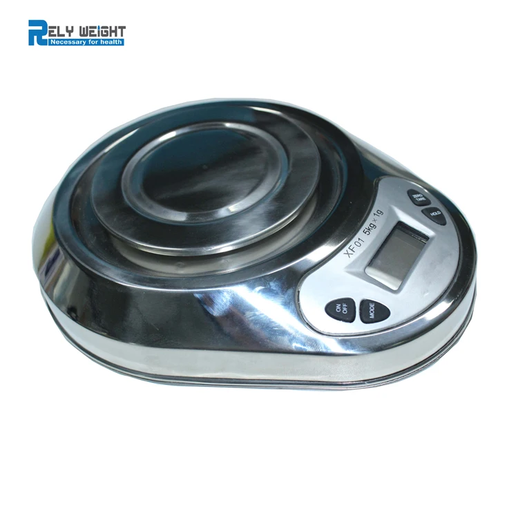5kg/1g Stainless Steel with Bowl Digital Electronic Food Weighing Food Kitchen Scale