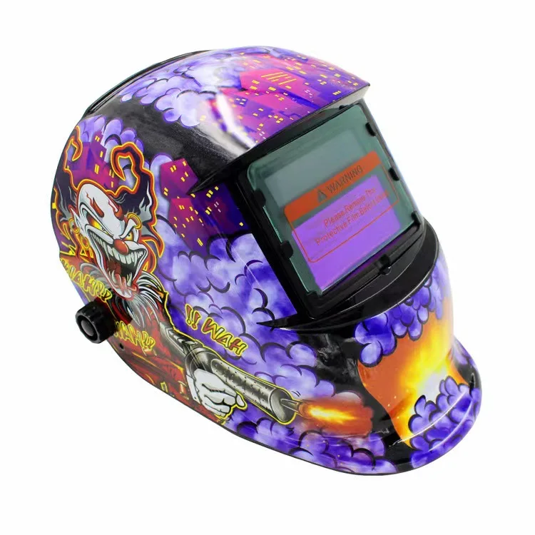 Factory Wholesale Cheap Price Custom Pattern Auto Dimming Solar Automatic Darkening Welding Helmet for MIG TIG Arc Welder