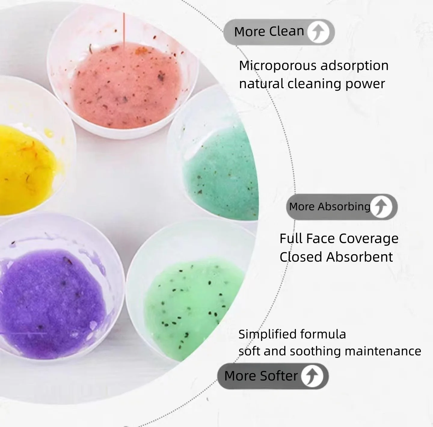 Skin Management Beauty Care Whitening Brightening Jelly Mask Powder Face Body Peel Off Collagen Peeling Rose Gold Facia Mask