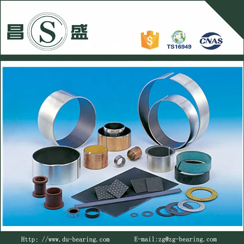 PTFE Hardened Steel Bush Wrapped Split DU Bearing Steel Insert PTFE Bushing
