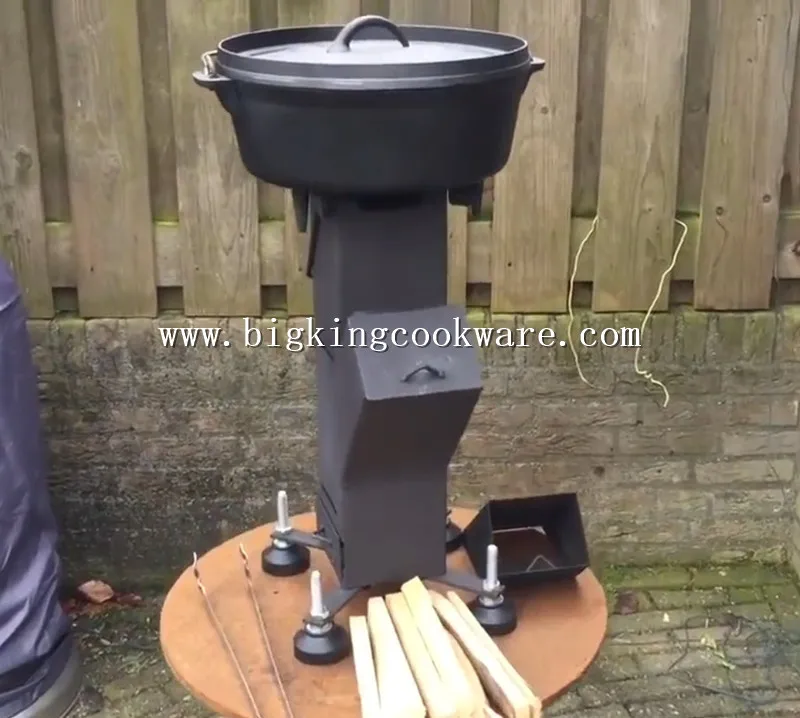 China Wood Rocket Charcoal Pellet Burning Stove for Sale