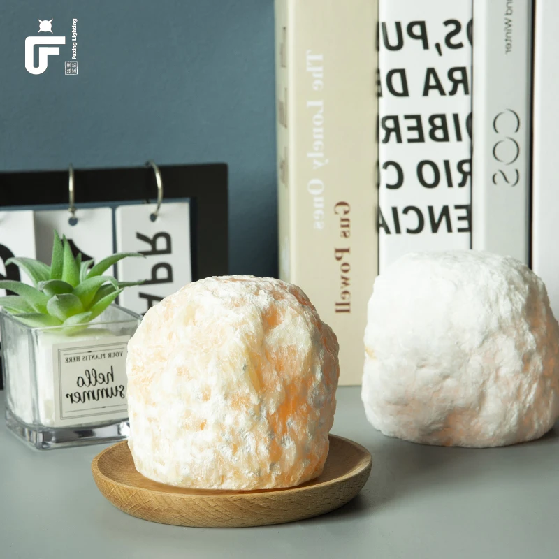 Customizable 3000k Salt Lamp Himalayan Battery Powered Wireless Led Night Light