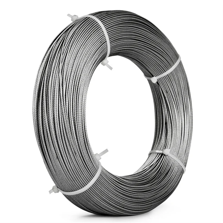 1/16 Wire Rope Stainless Steel 7x7 Strand Core 500 FT Length 304 Stainless Steel Wire Cable