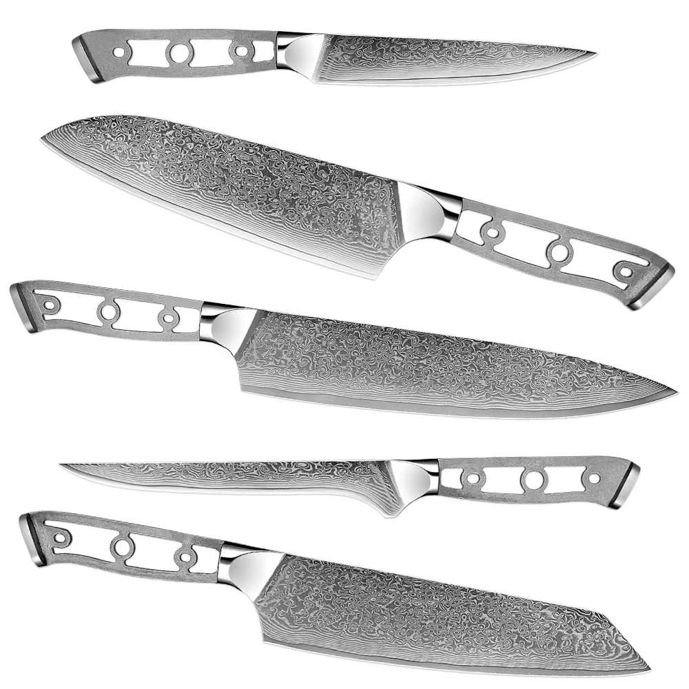 XITUO Damascus Steel Knife Blank Blade 67 Layers Japanese VG10 Razor Sharp Kitchen Knife Multiple Handmade Knife DIY Makin