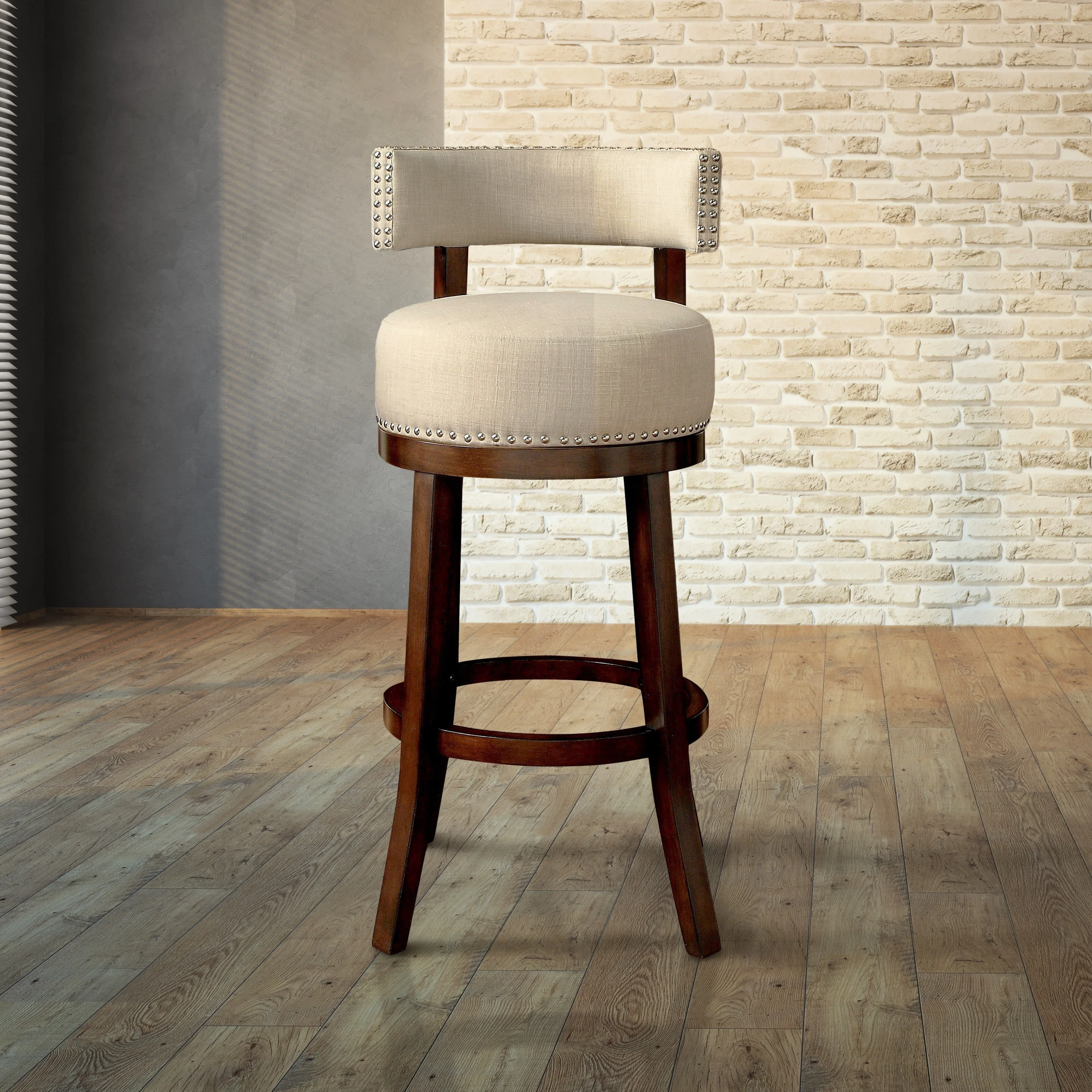 
Dingzhi Modern Stool Bar Swivel High Bar Stool Back Rest Bar Chair 