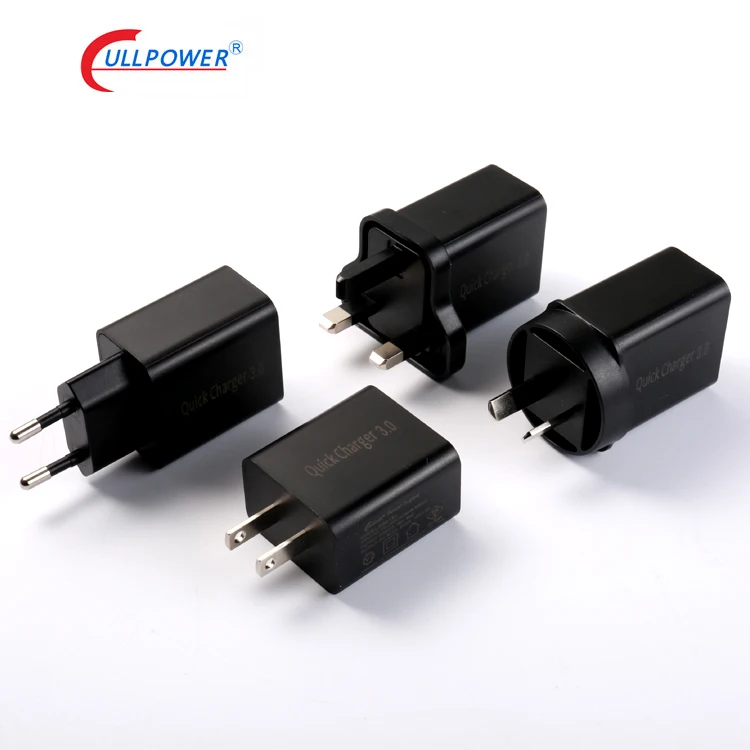 18W QC3.0 charger quick fast charging kc kcc pse charger for Japan and Korea ccc for China 5v 9v 12v