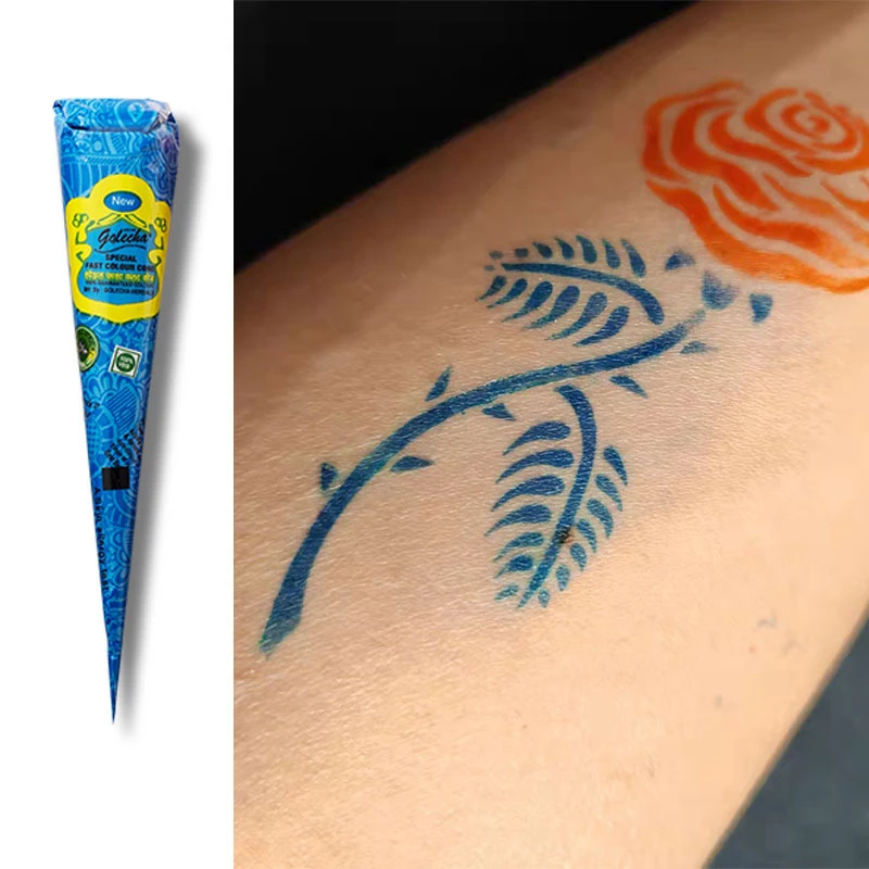 25g Multicolor Indian Henna Cones Tattoo Paste For Temporary Tattoo Sticker Body Paint Art Cream