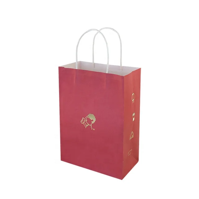 Factory Outlet Custom Logo Wholesale Exquisite Paper Shopping Bag Eco-friendly Faye Bag  Coffee Kraft Paper Bag With Handle