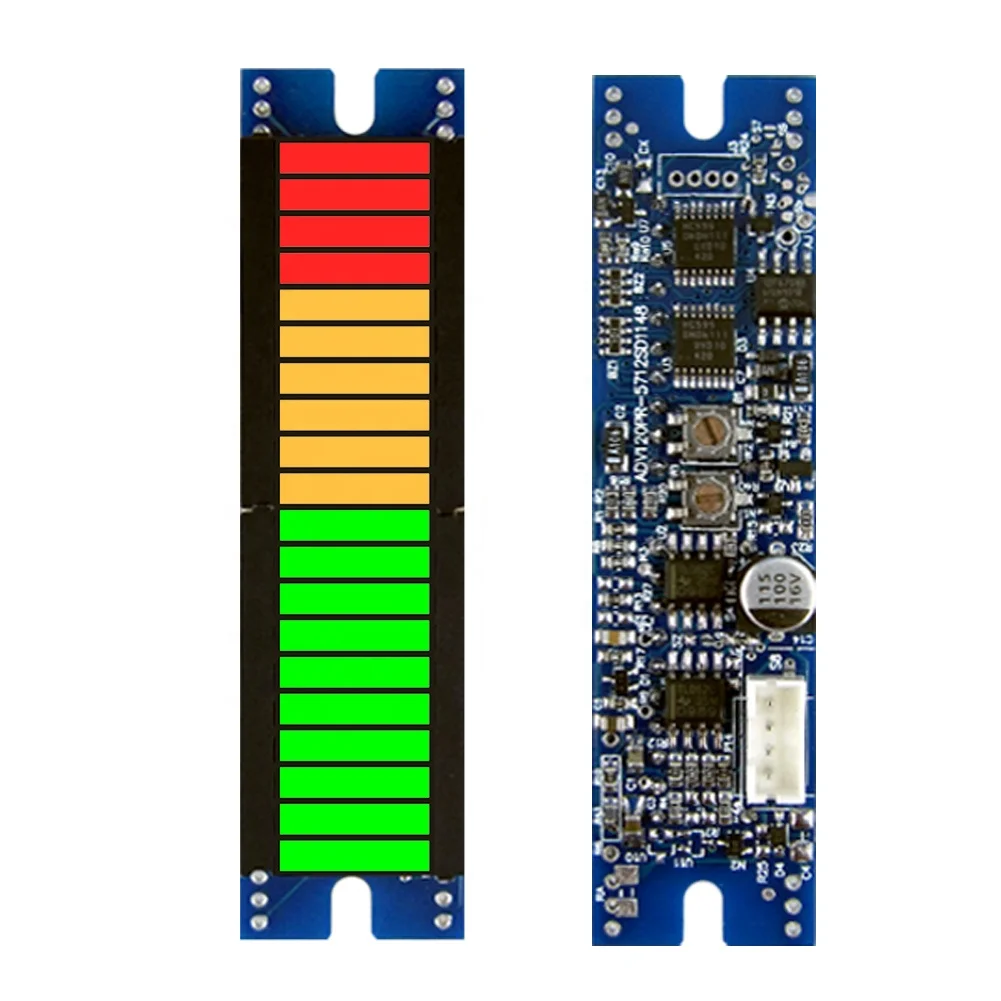 Taidacent 20 Segments Fixed Color Audio Level Meter Module VU Meter Module