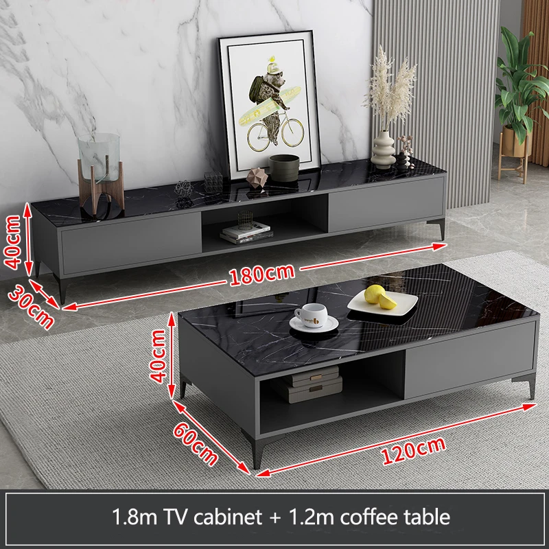 Latest Design Wooden Mdf Modern Furniture Cabinet Living Room Tv Stands And Coffee Table Set JY-C2105