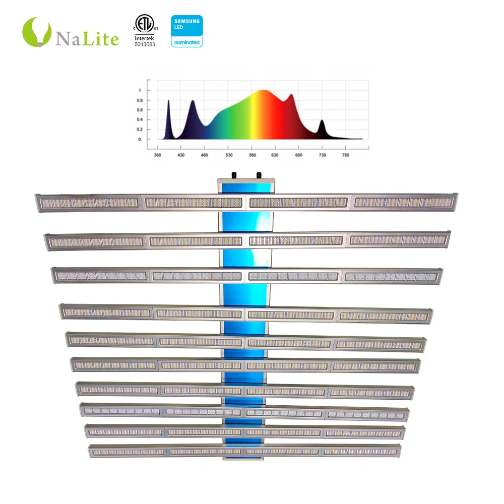 Nalite High Par Lumiled Modular 3500K 5000K VEG Flower Floor Lettuce Grow lights 630W Led Grow Light strip 800w