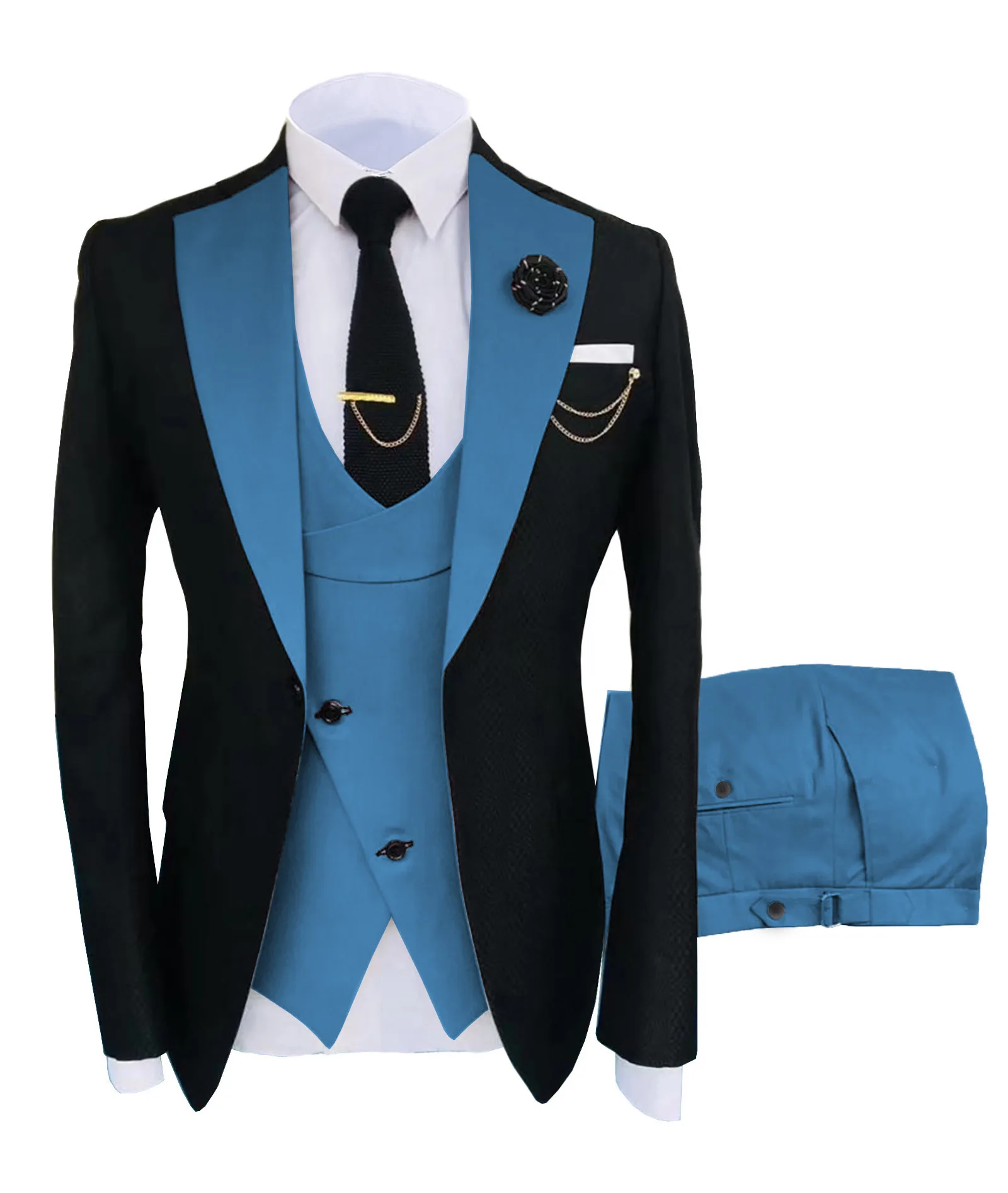 custom 2022 trajes de hombre Slim fit business groom wedding formal suit 3 pieces blazer gentleman designs for set men suits