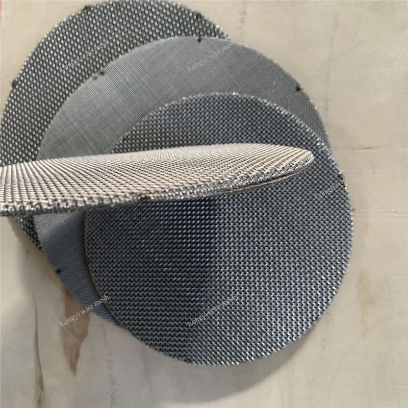 
2-7 layers stainless steel wire mesh 20-200 micron Spot welding mesh screen filter disc 