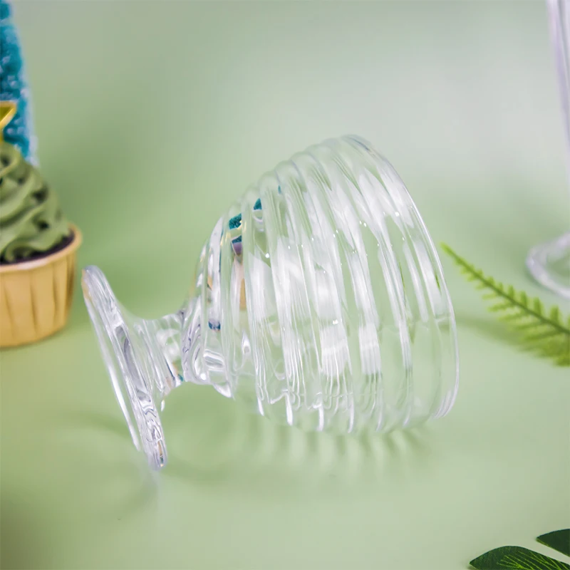 Luxury 316mL Single Wall Crystal Glass Ice Cream Bowl Wholesale From China