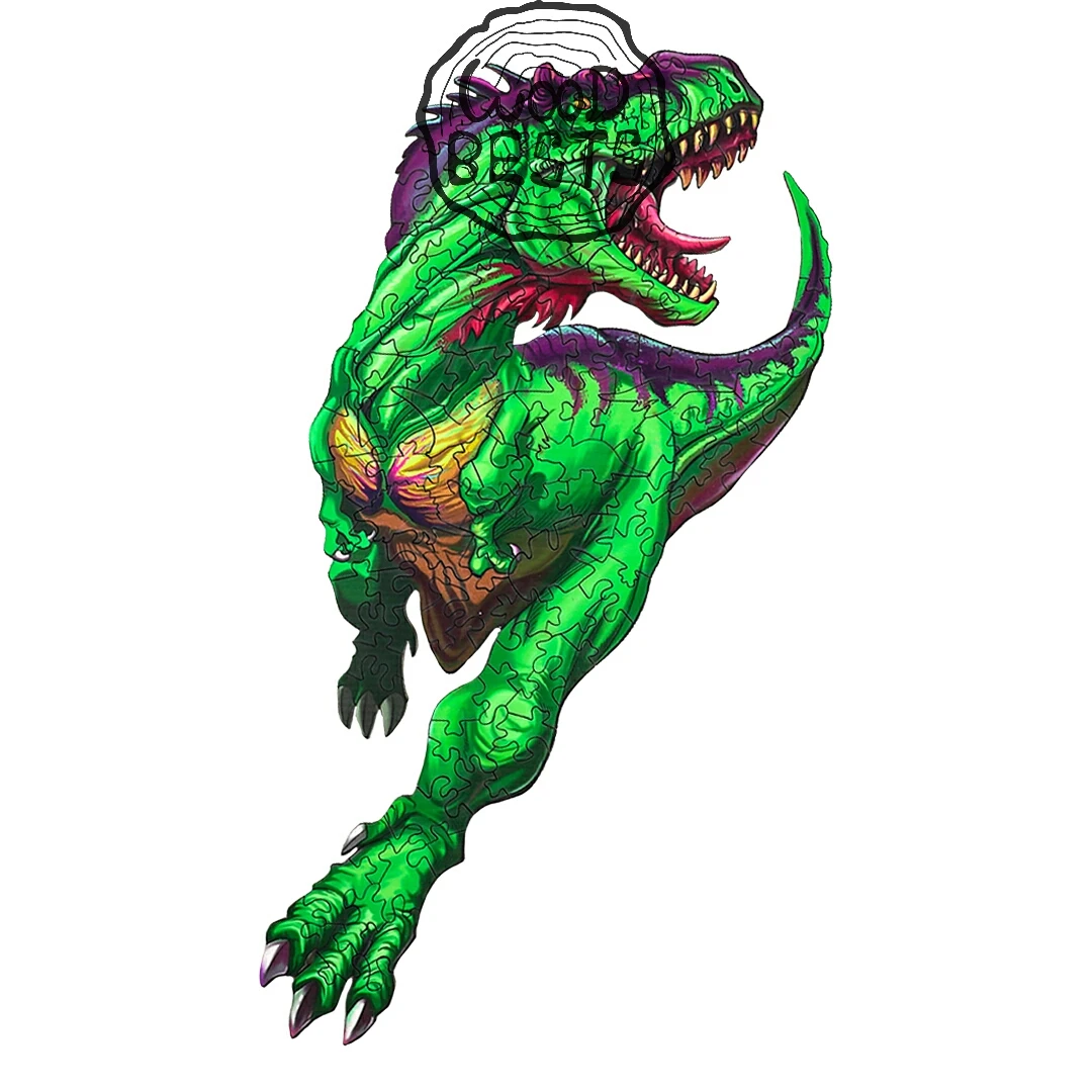 Summer vacation gifts wooden jigsaw puzzle unique animal shaped magic educational toys wooden children puzzle