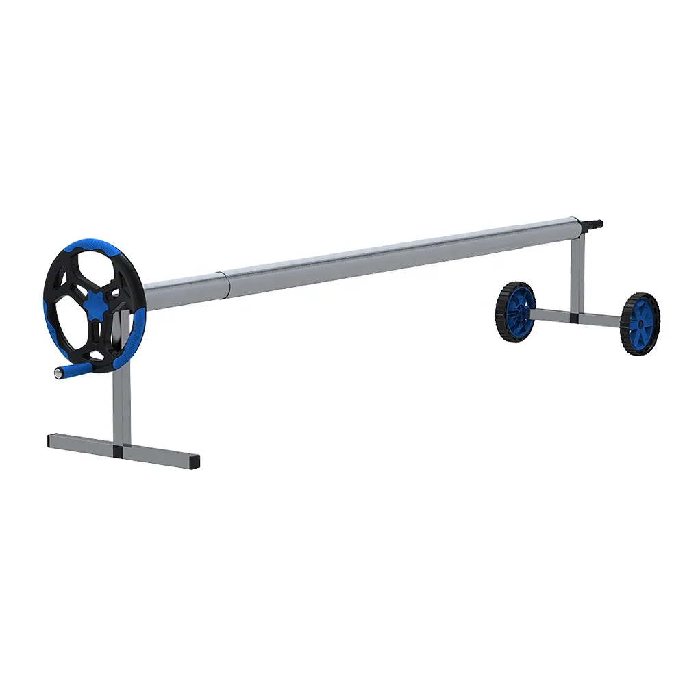 Best pool cover reel with higher frame inground pool cover roller